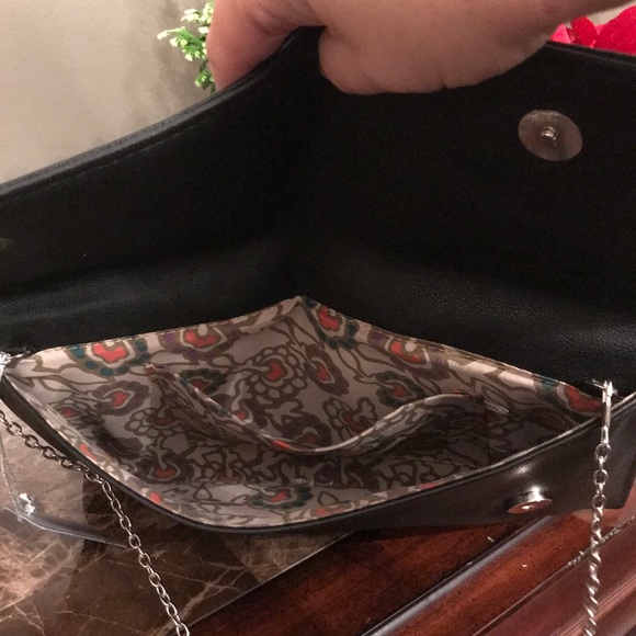 🆕 Beautiful black leather clutch/crossbody - Picture 6 of 6